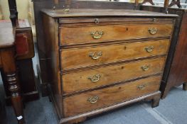 A George III style mahogany bachelors chest.