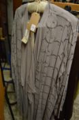 A Sahara ladies grey outfit with embroidered decoration, size large.