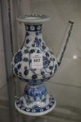 A Chinese blue and white ewer.
