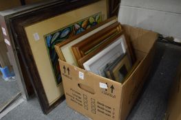 A quantity of paintings, prints etc.