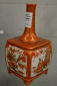 A Japanses Kutani bottle vase.