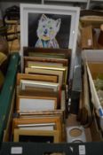 Various photograph frames etc.