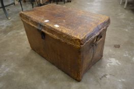 A velum covered wicker basket.