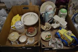 Novelty teapots and other collectable china.