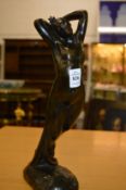 After Joseph Michel-Ange, Pollet, a good cast bronze figure of a standing female nude.