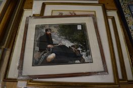 A group of photographic prints, mostly figure subjects.