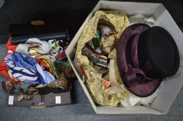 Ladies hats, scarfs, etc.