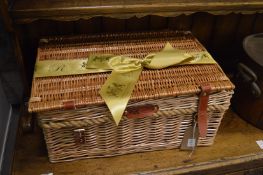 Wicker hamper.