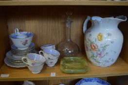 Part tea service and other items.