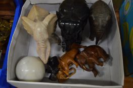 Model elephants etc.