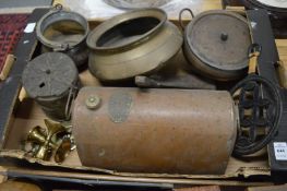 Various metalware and collectables.