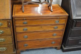 A George III and later mahogany bachelors chest.