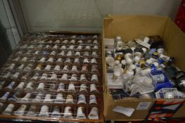 A collection of thimbles.