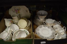 A quantity of part tea services.