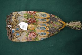Ladies bead work evening purse.