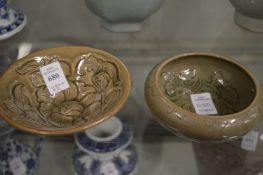 Two Chinese sgraffito decorated small dishes.