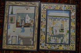 Indian School, figures in attendance, a pair.