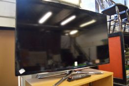 A Samsung flat screen TV.