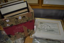 A collection of engravings, prints, watercolours etc.