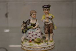 A Vienna porcelain figure group.