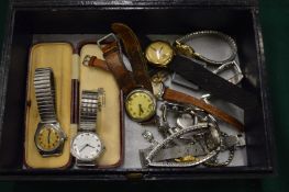 Various wristwatches.