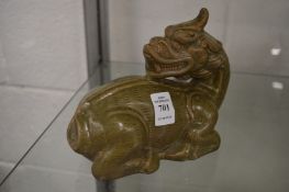 A Chinese pottery model of Kylin.