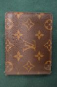 A Louis Vuitton wallet.