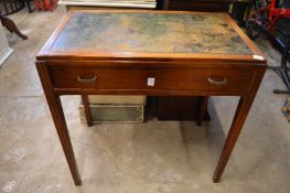 A mahogany writing table.