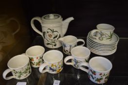 Small group of Portmeirion Botanic Garden china.
