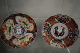 Two Japanese Imari plates.