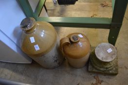 Two old flagons etc.