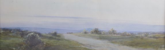 JOHN WHITE RI (1851-1933) Moorland landscapes, possibly Cornwall, pair of watercolours, signed, 6.5