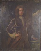 FRENCH SCHOOL (18TH CENTURY) Pair of portraits of a lady and gentleman, three quarter length, oils