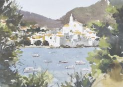 JOHN YARDLEY (BRITISH, 20TH CENTURY) Cadaques-Catallunya, watercolour, Llewellyn Alexander gallery
