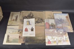 COLLECTION OF 19TH CENTURY WATERCOLOURS To include a view of Edinburgh from Arthurs Seat, 6