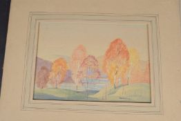 GRAHAM NOBLE NORWELL (BRITISH 1901-1967) Landscape in Winter and another in Autumn, two