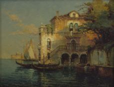 COLETTE BOUVARD (FRENCH 1941-1946) View across to Santa Maria Della Salute, oil on canvas, signed,