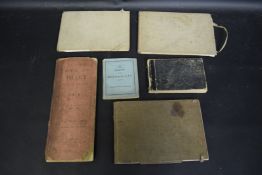 ROBERT LILLIE (1867-1949) AND ELEANOR BEACON Four sketchbooks, Victorian scrapbook diary with