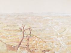 ATTRIBUTED TO DAVID BOYD (AUSTRALIAN 1924-2011) parched landscape with trees, watercolour