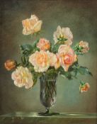 CECIL KENNEDY (1905-1997) 'Madam Butterfly Roses', oil on canvas, signed, 20