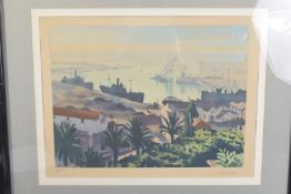 ALBERT MARQUET (FRENCH 1975-1947) Port of Alger, lithograph in colours, stamped signature, 184 /