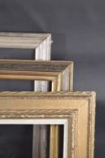THREE VARIOUS PICTURE FRAMES Rebate size 17ins x 20ins , 10ins x 13ins & 19.5ins x 25.5ins