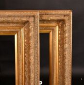 A PAIR OF MODERN MOULDED PICTURE FRAMES, rebate size 48