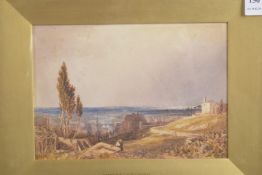ANTHONY VAN DYKE COPLEY-FIELDING (1787-1855) View from a hillside with distant river, possibly