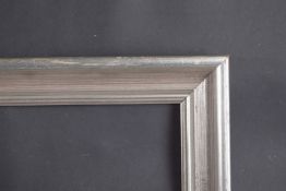 A SILVERED PICTURE FRAME Rebate size 19.5ins x 24.5ins