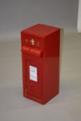 A REPLICA RED V.R. POSTBOX. 2ft 3ins high.