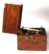 A VERY GOOD LARGE FIVE INCH DIAL EIGHT-DAY CHRONOMETER by Percy Edwards Ltd, 71 & 72 Piccadilly,