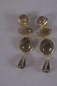 FRANCESCA ROMANA A PAIR OF DROP EARRINGS, signed