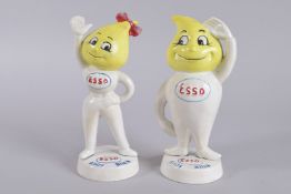 A PAIR OF ANDY SLICK ESSO MONEY BOXES. 9.5ins high.