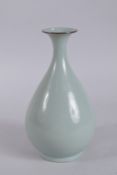 A CHINESE RU WARE VASE. 27cms high.